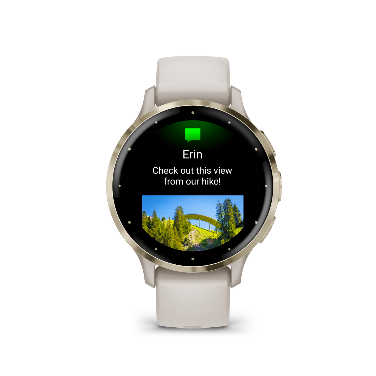 Garmin Gioielleria Granarelli Garmin Orologio Venu 3S Ivory Soft Gold Con Cinturino In Silicone 010-02785-04