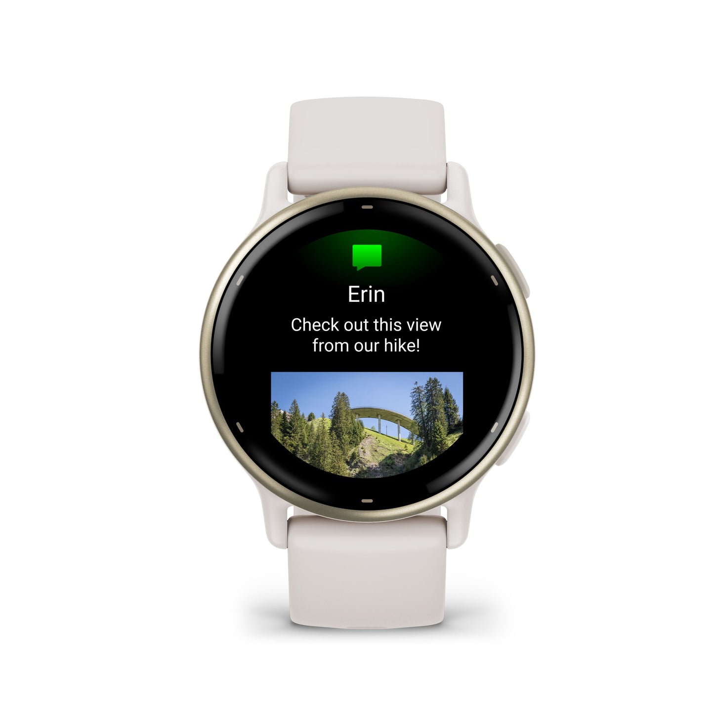 vívoactive® 5 Cream gold & Ivory con cinturino in silicone-Orologi-GARMIN-Gioielleria Granarelli