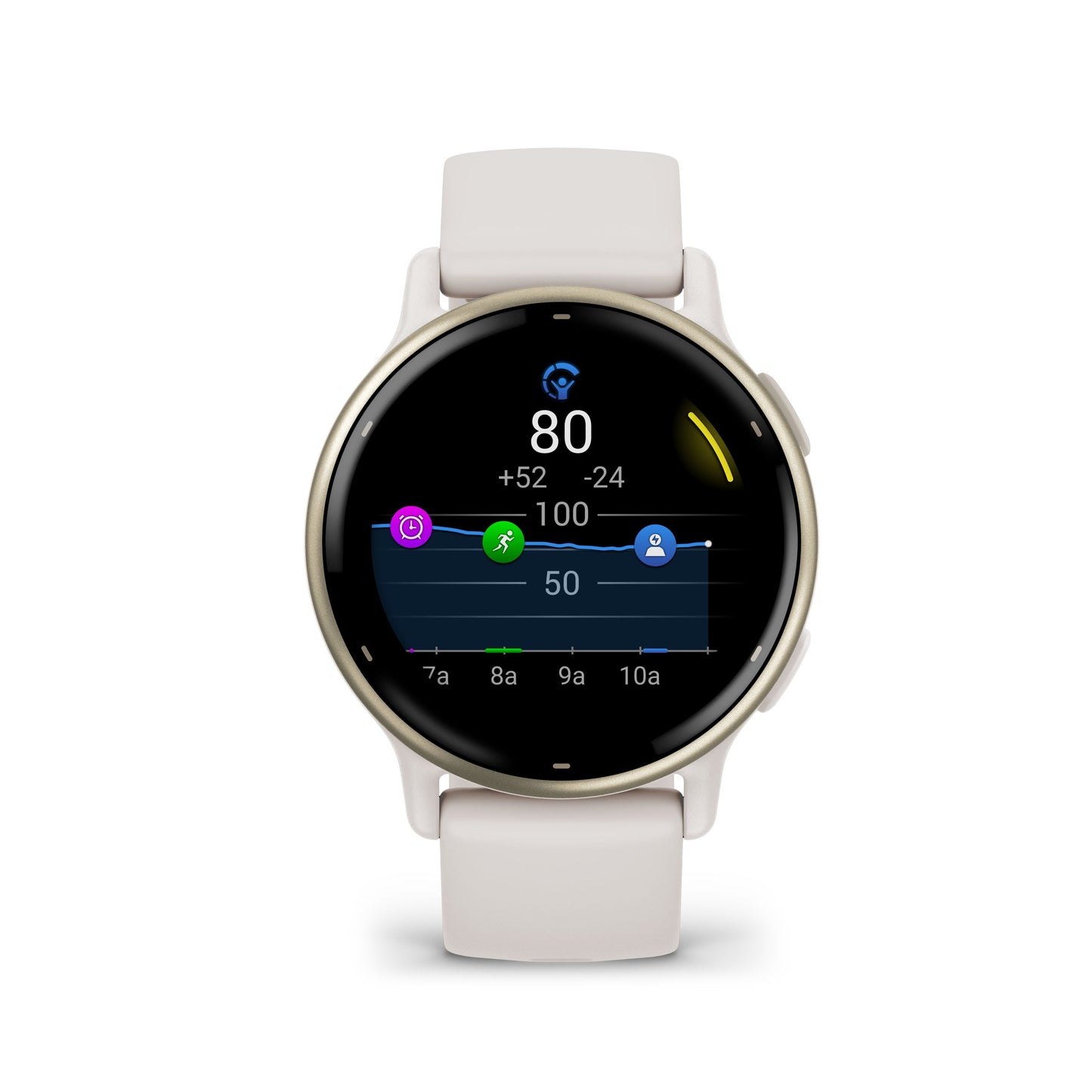 vívoactive® 5 Cream gold & Ivory con cinturino in silicone-Orologi-GARMIN-Gioielleria Granarelli