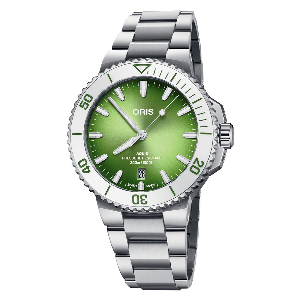 Oris Aquis Date Watermelon 41 5 Mm 01 733 7787 4137-07 8 22 04Pe