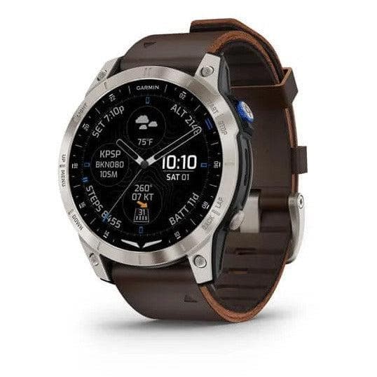 D2™ Mach 1 Aviator Smartwatch Marrone-Orologi-GARMIN- [SKU] -Gioielleria Granarelli
