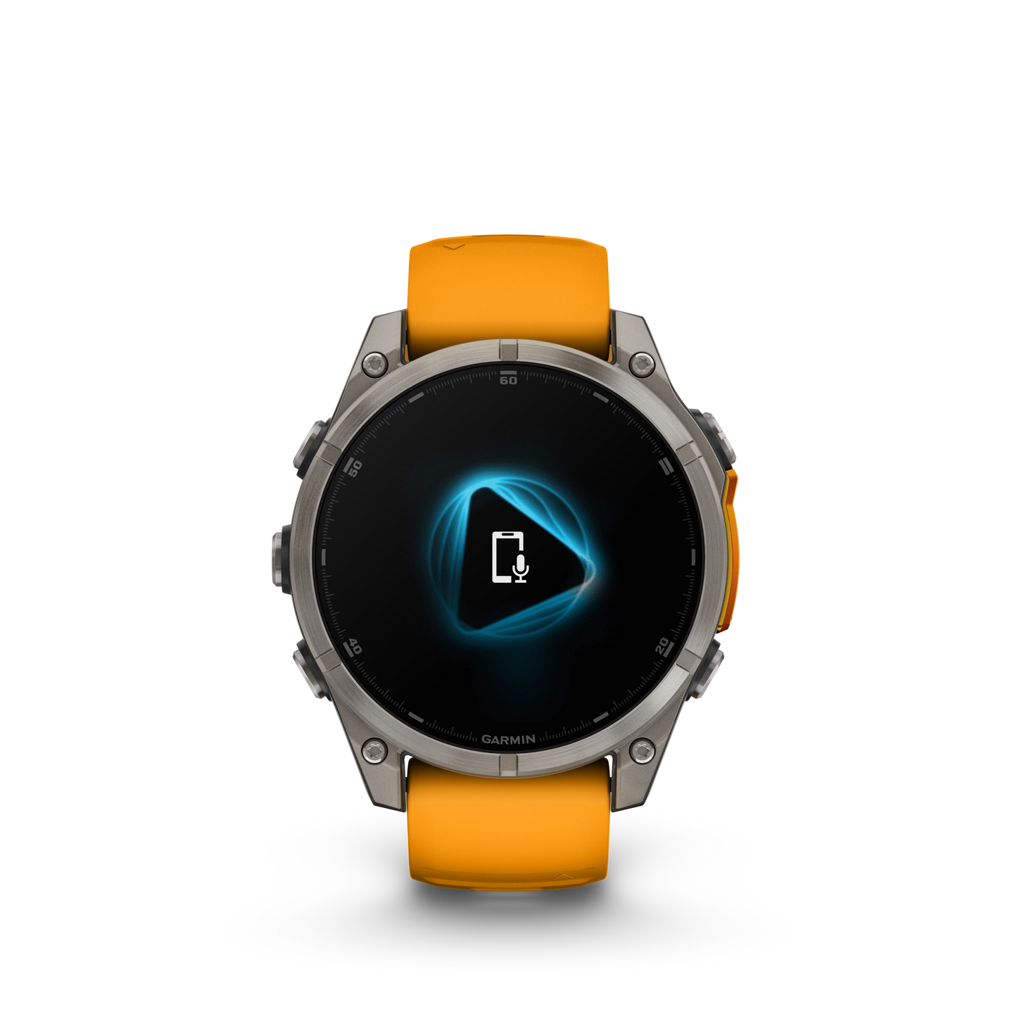 fēnix® 8 - 47 mm, AMOLED Titanium & Spark Orange-Orologi-GARMIN-Gioielleria Granarelli