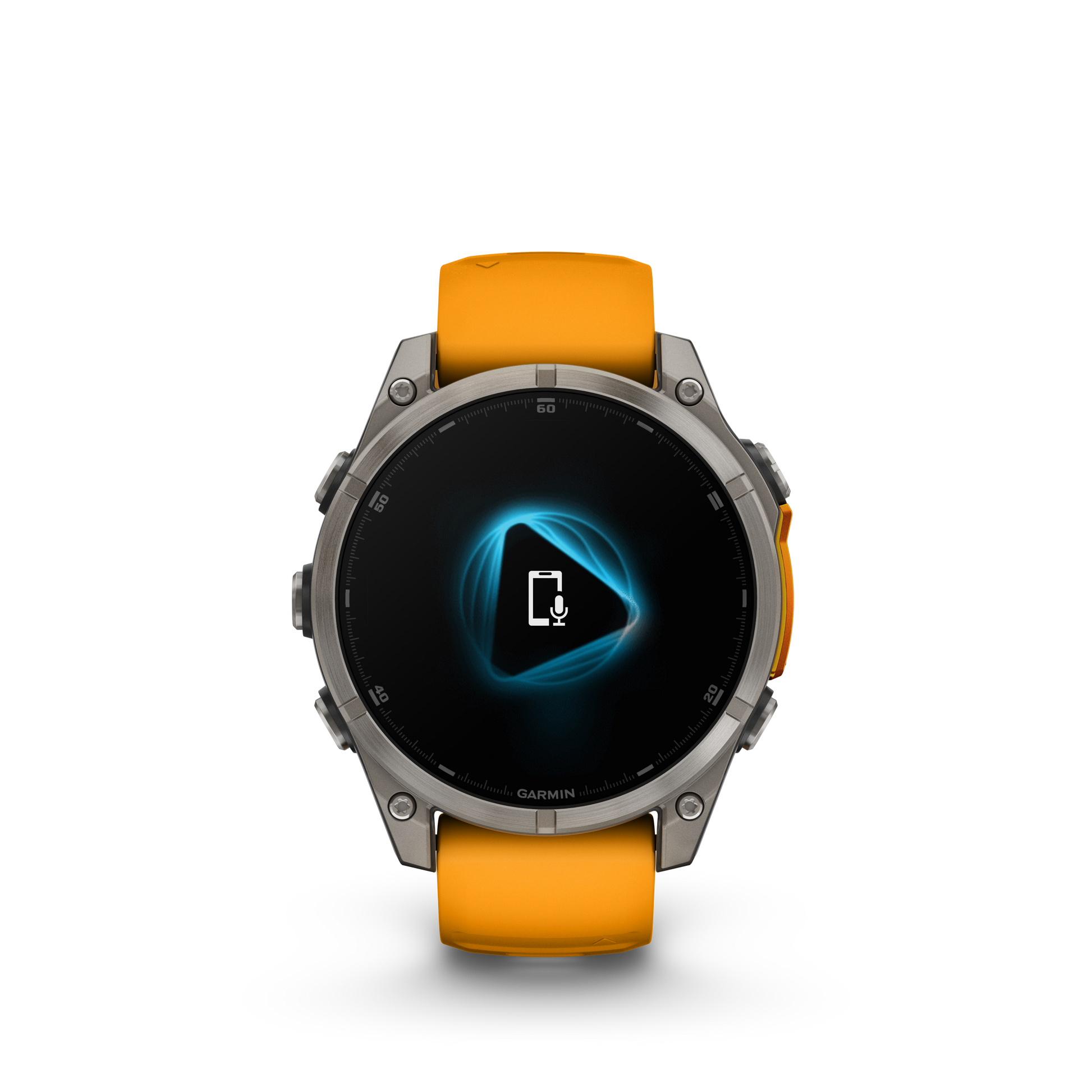 fēnix® 8 - 47 mm, AMOLED Titanium & Spark Orange-Orologi-GARMIN-Gioielleria Granarelli