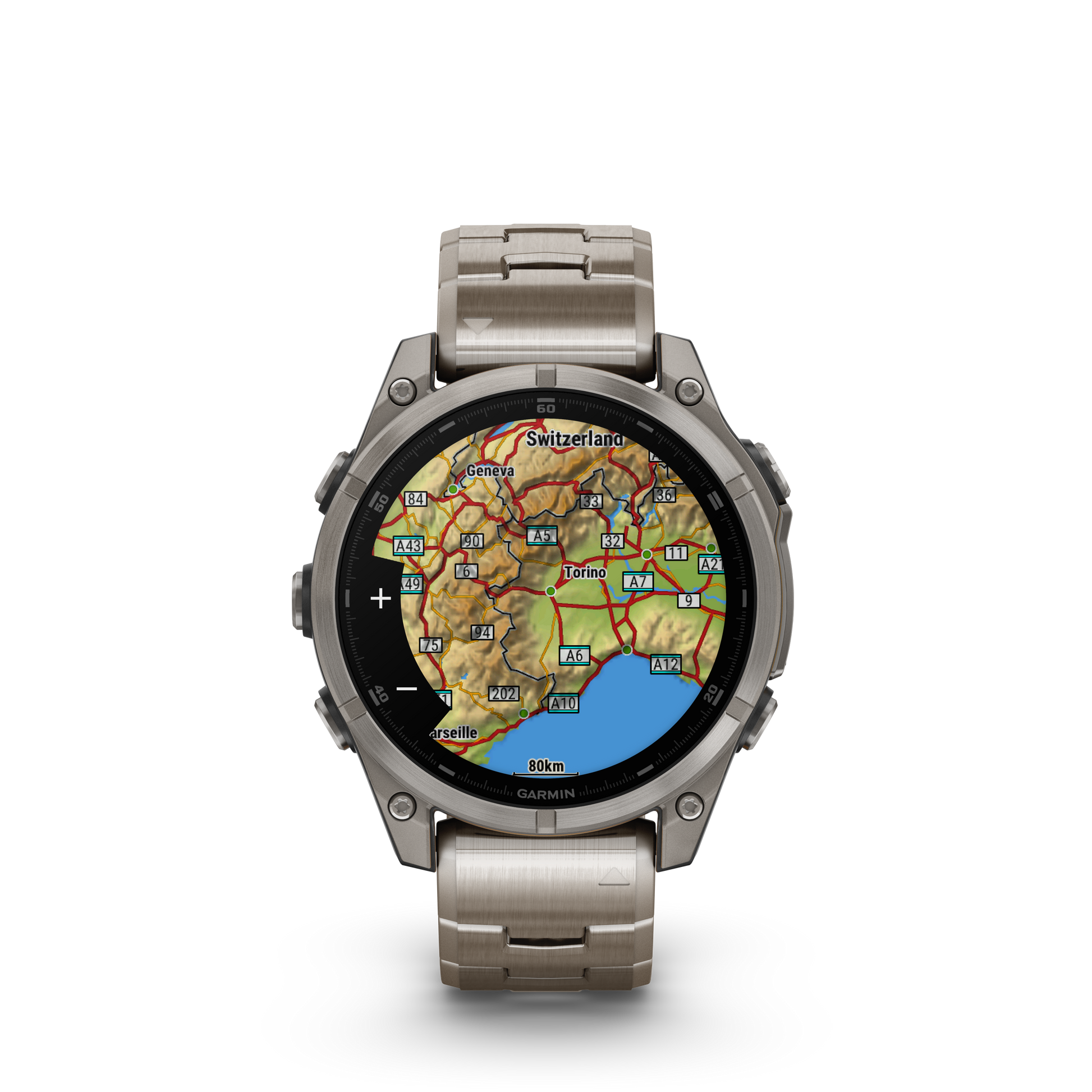 fēnix® 8 - 47 mm, AMOLED Bracciale Titanio-Orologi-GARMIN-Gioielleria Granarelli