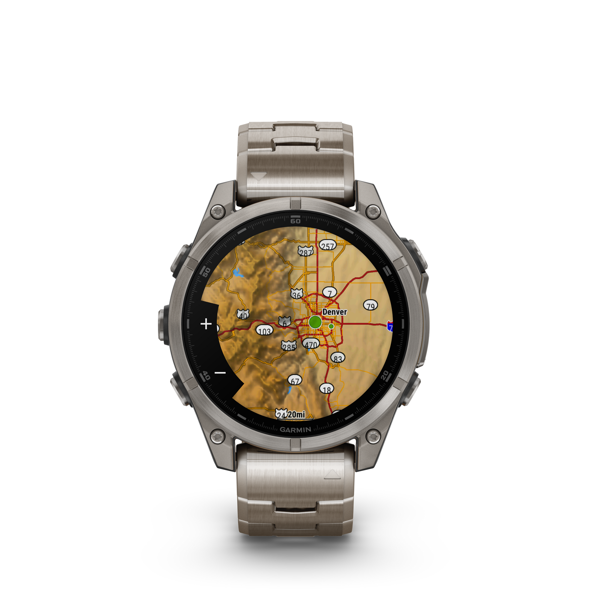 fēnix® 8 - 47 mm, AMOLED Bracciale Titanio-Orologi-GARMIN-Gioielleria Granarelli