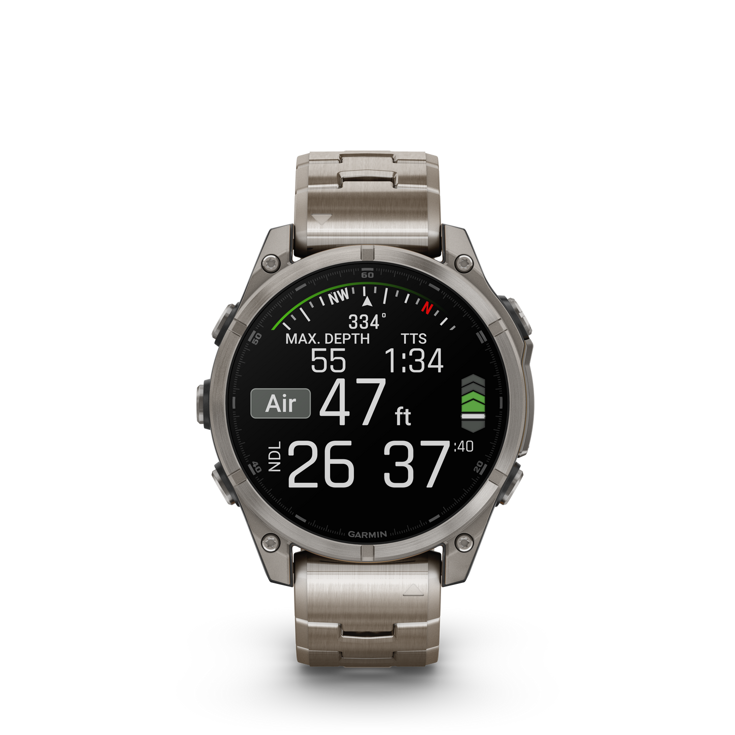 fēnix® 8 - 47 mm, AMOLED Bracciale Titanio-Orologi-GARMIN-Gioielleria Granarelli