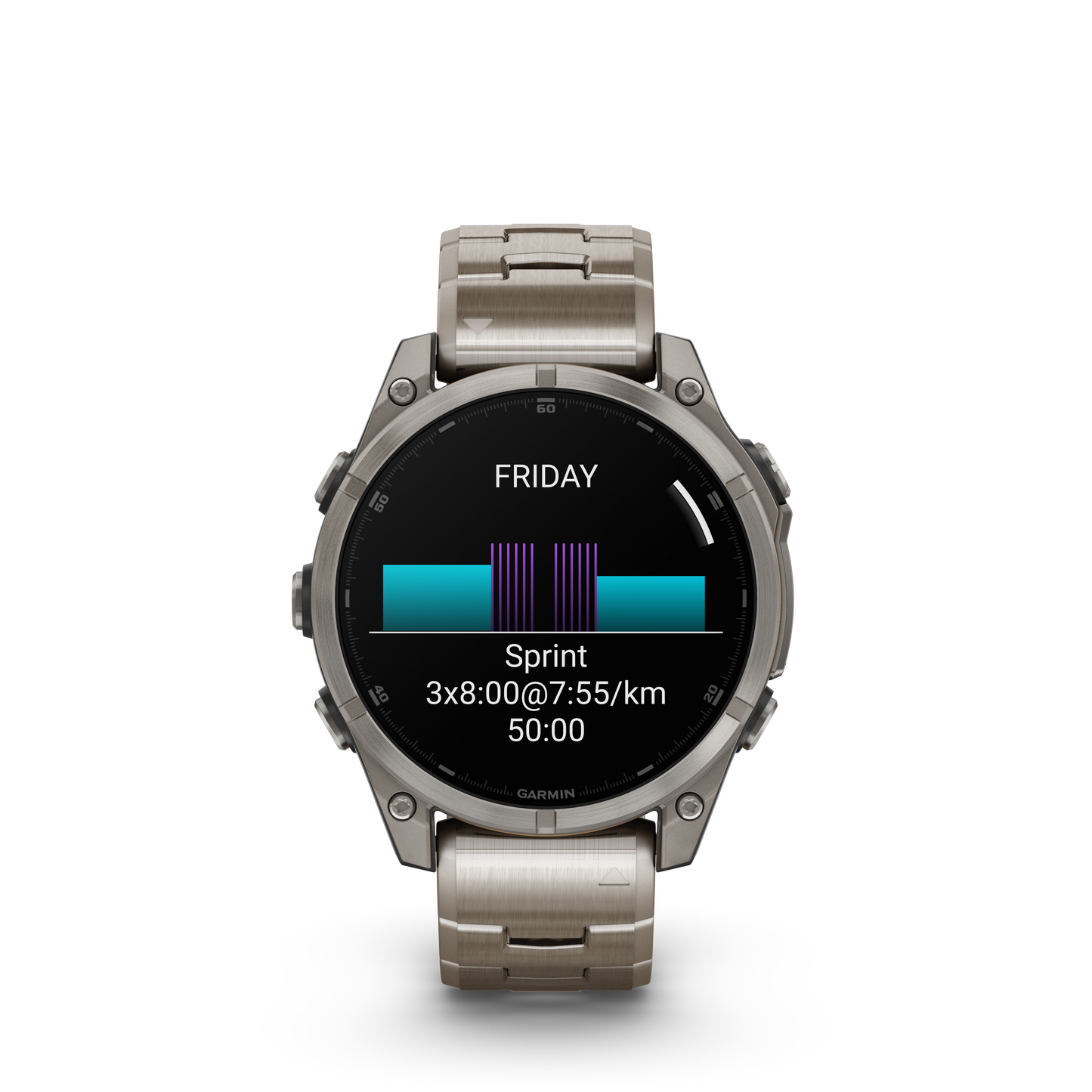fēnix® 8 - 47 mm, AMOLED Bracciale Titanio-Orologi-GARMIN-Gioielleria Granarelli