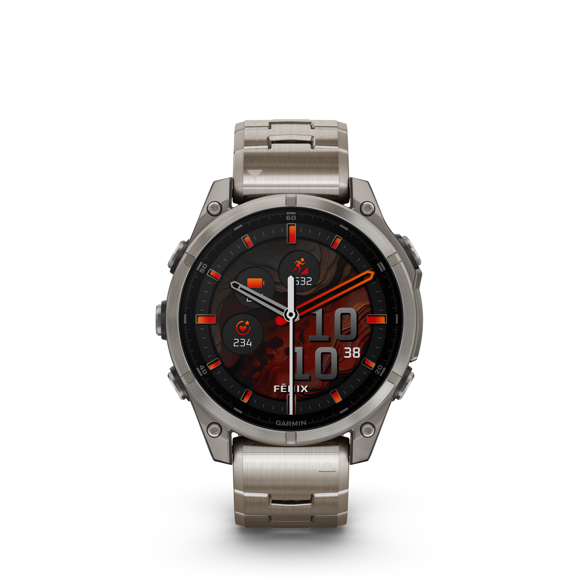 fēnix® 8 - 47 mm, AMOLED Bracciale Titanio-Orologi-GARMIN-Gioielleria Granarelli