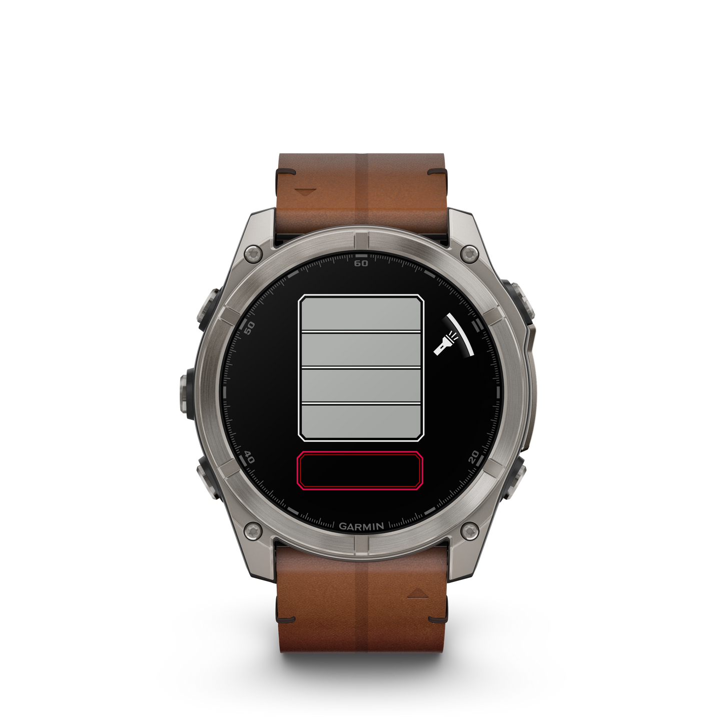 fēnix® 8 - 51 mm, AMOLED Titanio con cinturino in pelle-Orologi-GARMIN-Gioielleria Granarelli
