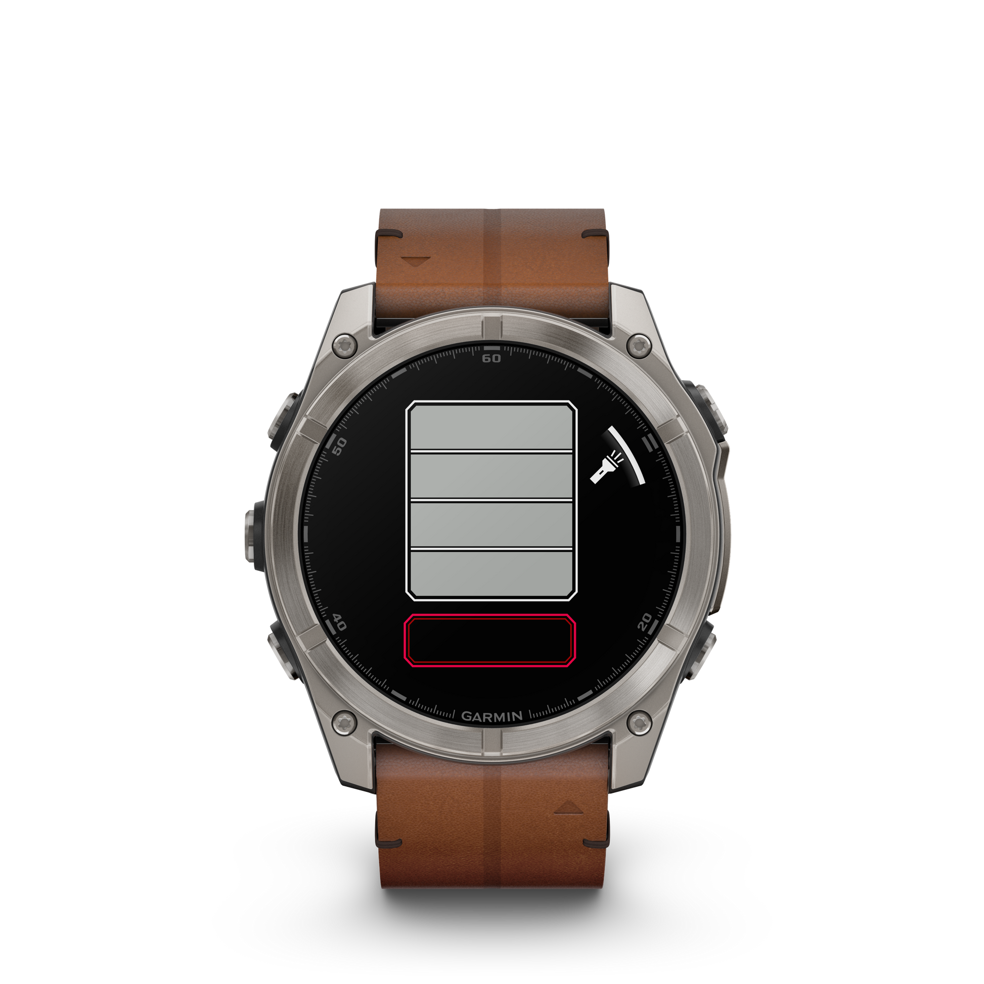 fēnix® 8 - 51 mm, AMOLED Titanio con cinturino in pelle-Orologi-GARMIN-Gioielleria Granarelli