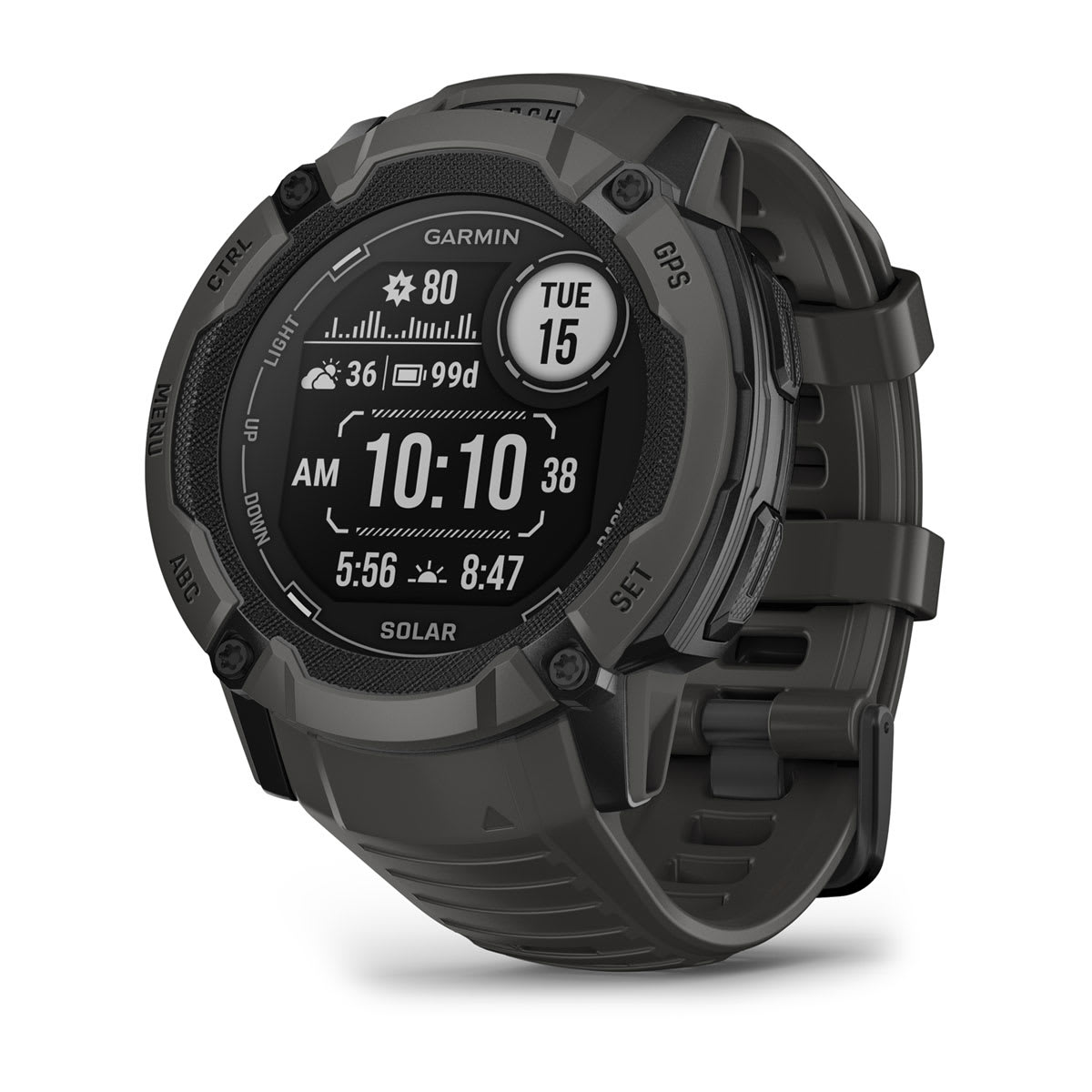 Instinct 2X Solar Graphite-Orologi-GARMIN-Gioielleria Granarelli
