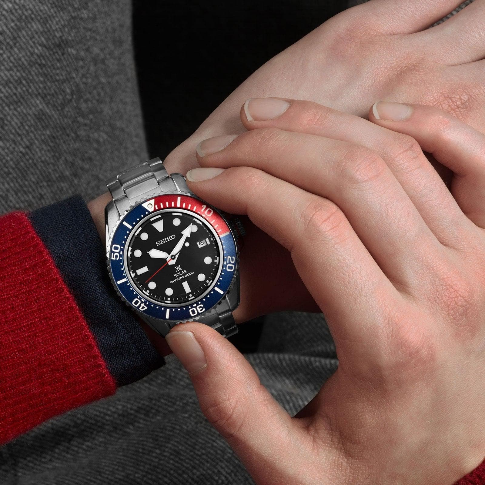 Prospex SNE591P1 Solar Ghiera Pepsi-Orologi-SEIKO- [SKU] -Gioielleria Granarelli