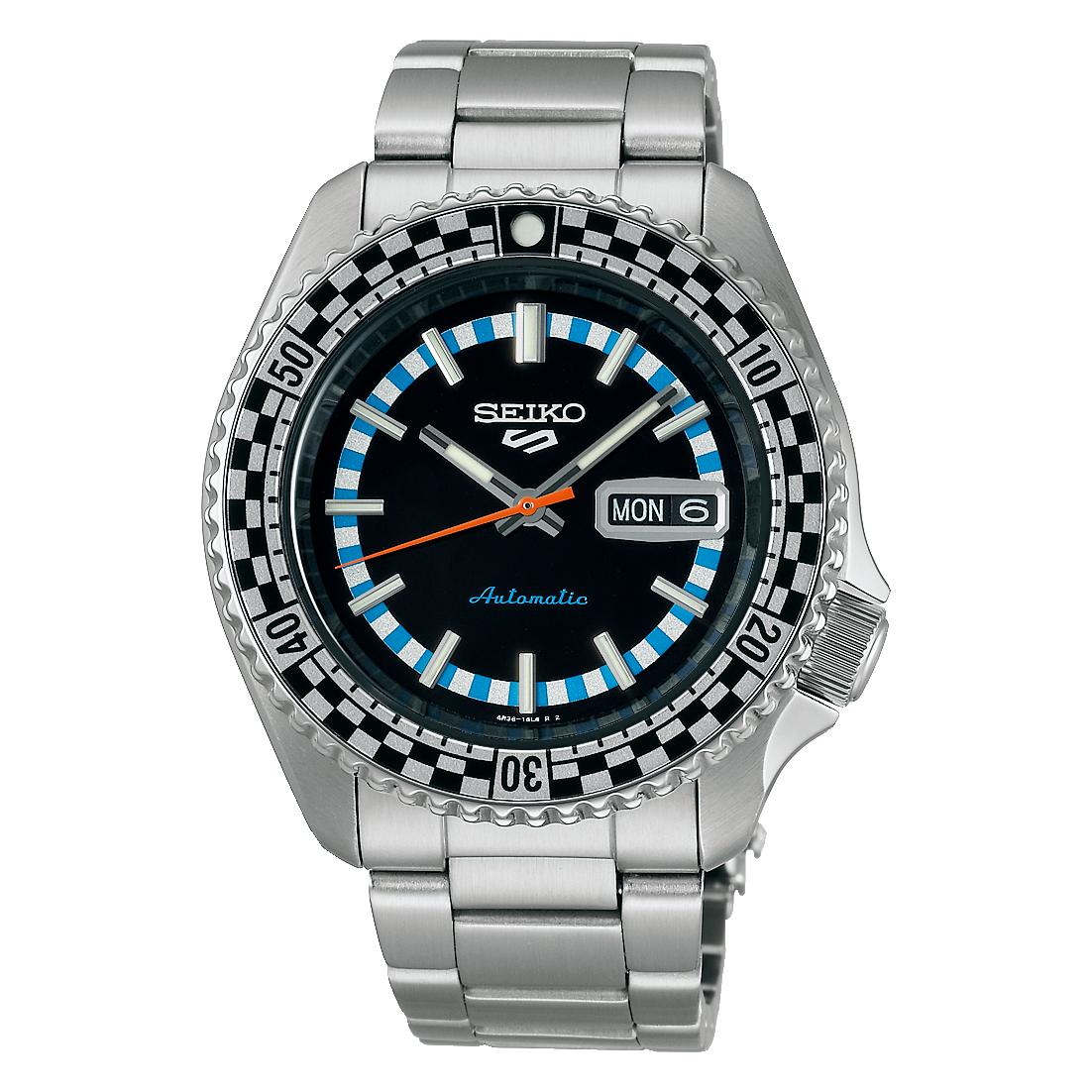Seiko Orologio Seiko 5 Sports Automatico Acciaio Nero Srpk67K1