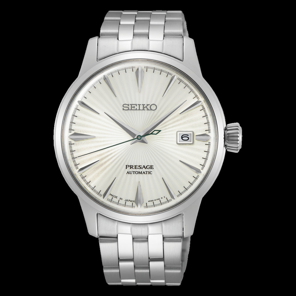 Seiko Presage Cocktail Time Automatico Avorio Acciaio Srpg23J1